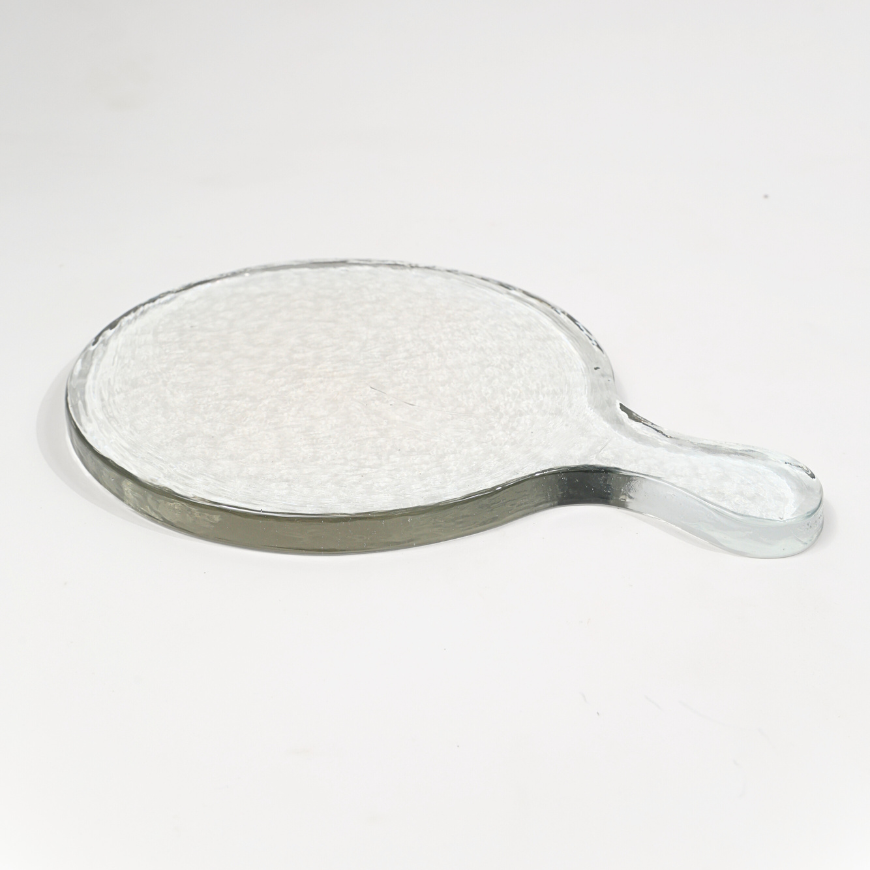 Hammered Glass Round Serving Board-4