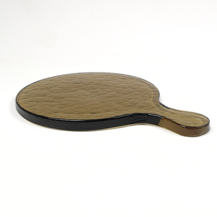 Hammered Glass Round Serving Board-5