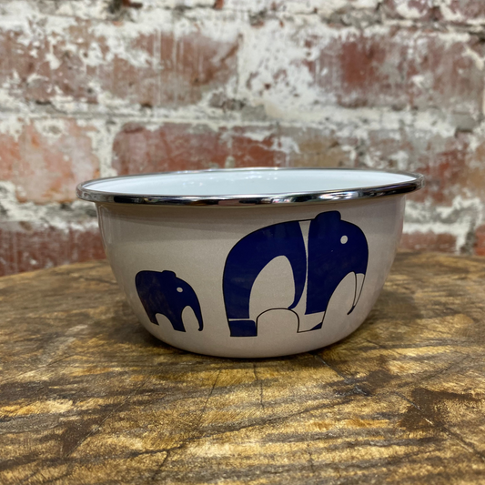 Enamel Bowl - Elephant