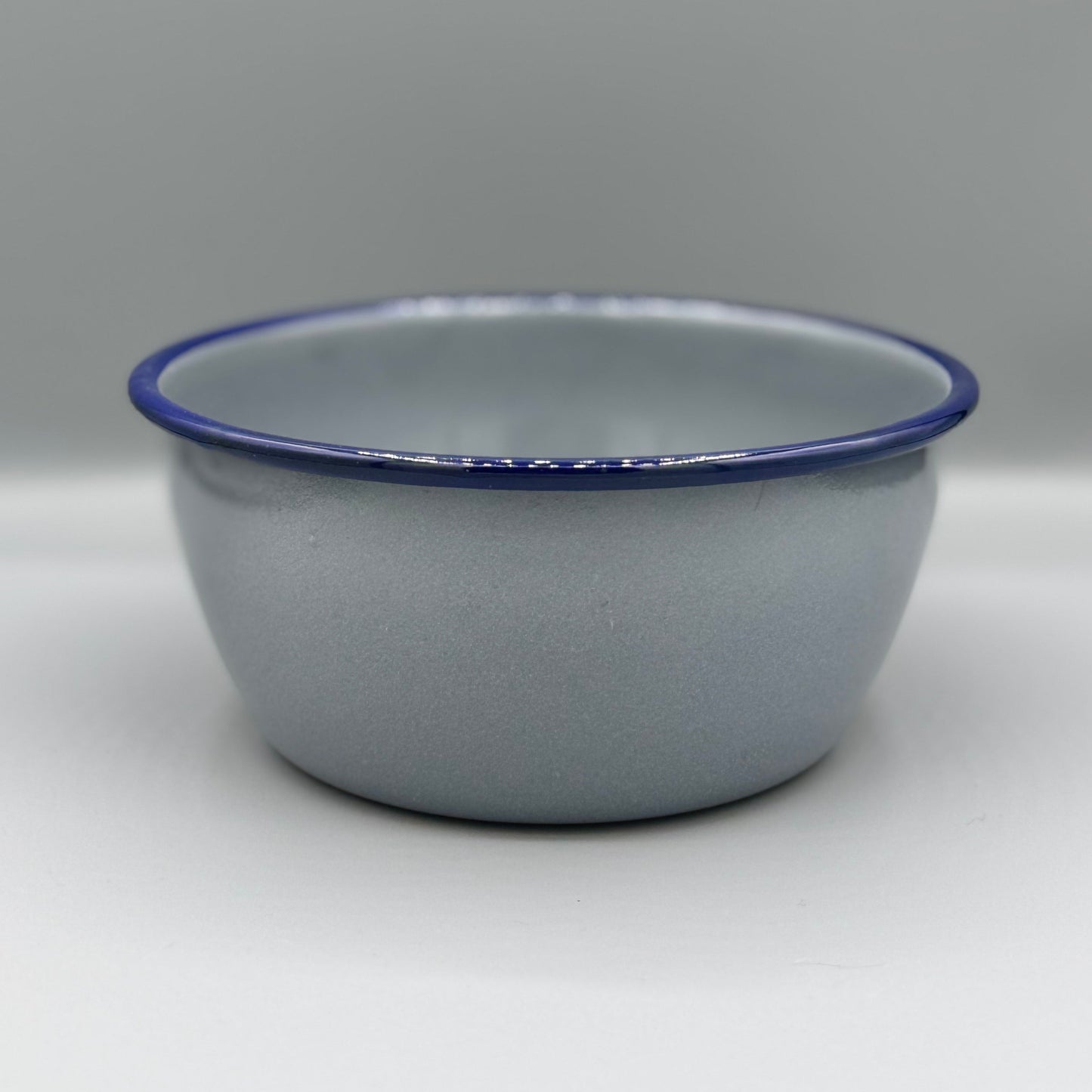 Enamel Bowl with Colourful Rim-6