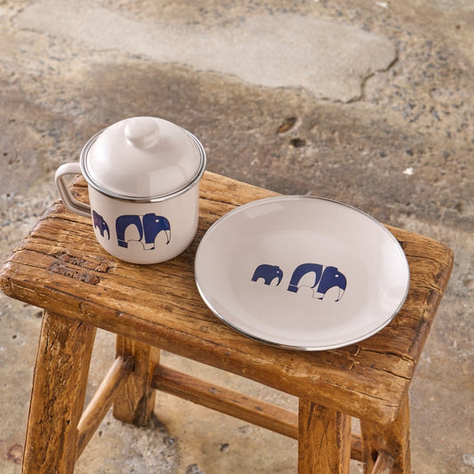 Enamel Plate - Elephant