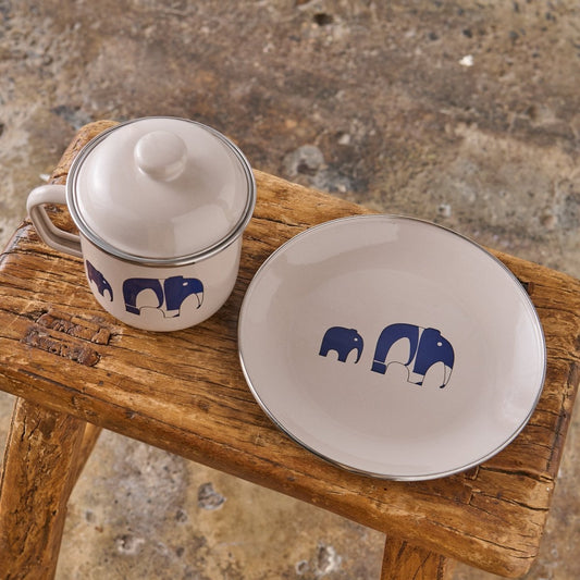 Enamel Plate - Elephant