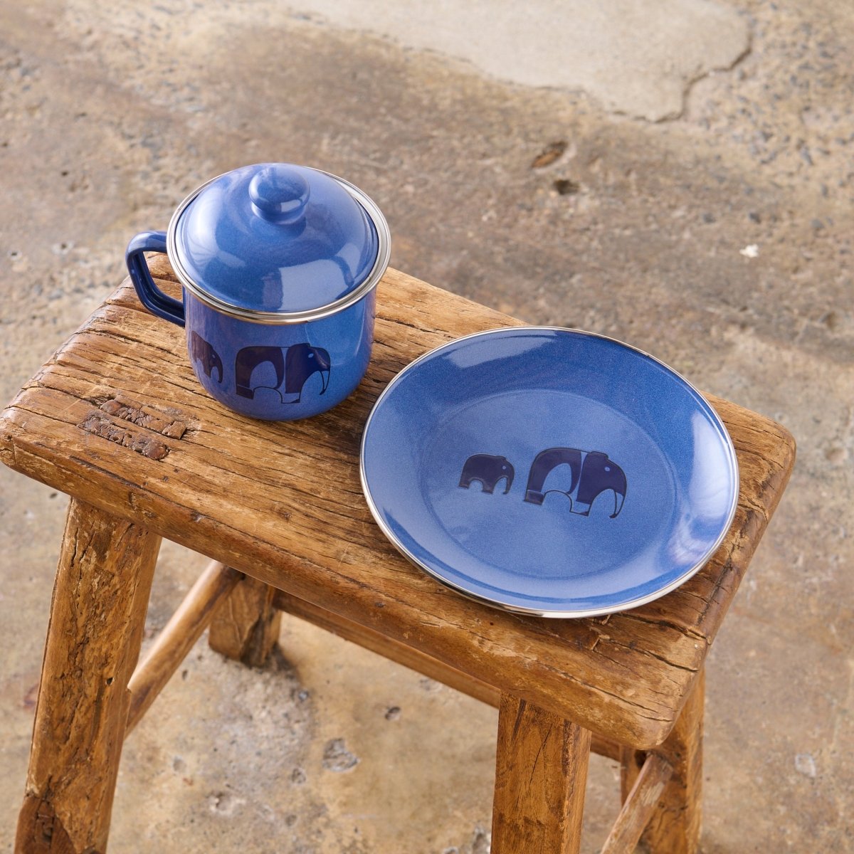 Enamel Plate - Elephant